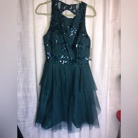 Dear Moon Deep Teal Dress - Picture 3 of 15